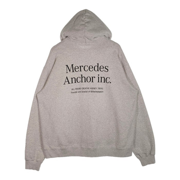 Mercedes Anchor Inc. メルセデスアンカーインク Hoodie Sweat ロゴプリント プルオーバーパーカー スウェットフーディー ブラウン