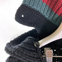TMT ティーエムティー HANDKNIT LOW GUAGE PEA COAT ハンドニットローゲージ Pコート 2019AW ブラック sizeM 瑞穂店