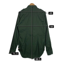 MONCLER モンクレール BUTTON DOWN SHIRT ボタンダウンシャツ プルオーバー オリーブ 並行品 Size L 福生店