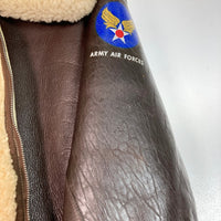 The REAL McCOY'S リアルマッコイ 33H5595 MITIN stinson beach TYPE B-3 ムートン フライト ジャケット ブラウン size38 瑞穂店