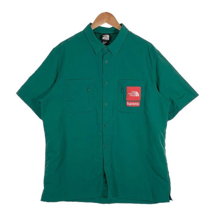 SUPREME シュプリーム 22SS THE NORTH FACE ノースフェイス Trekking S/S Shirt  トレッキングショートスリーブシャツ グリーン NR02211I Size XL 福生店