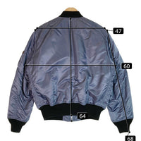 ALPHA INDUSTRIES アルファインダストリーズ TA0411-9007 ジャケット リバーシブル ブルー AirForce柄 sizeM 瑞穂店