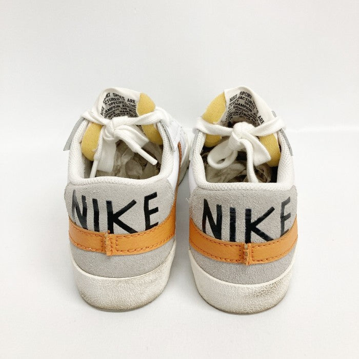 NIKE ナイキ BLAZER LOW 77 JUMBO DN2158-100 ホワイト×オレンジ