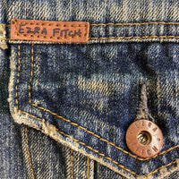EZRA FITCH エズラ フィッチ ダメージ加工 デニムジャケット Gジャン インディゴ sizeXL 瑞穂店