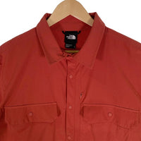 THE NORTH FACE ノースフェイス Men’s Sniktau Short-Sleeve Sun Shirt 半袖シャツ オレンジ 並行品 NF0A7WO5 Size XL 福生店
