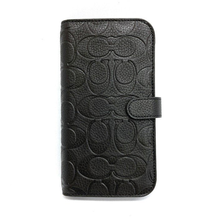 COACH コーチ iphone13 Pro Max ブックタイプケース EMBOSSED Black 未