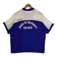 RATS ラッツ BOWLING SHIRT ボーリングシャツ レーヨン リネン ブルー Size XL 福生店