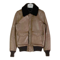 ACANTHUS アカンサス L1314B cow leather souvenir jkt 牛革 オールレザー レザージャケット ブラウン sizeM 瑞穂店