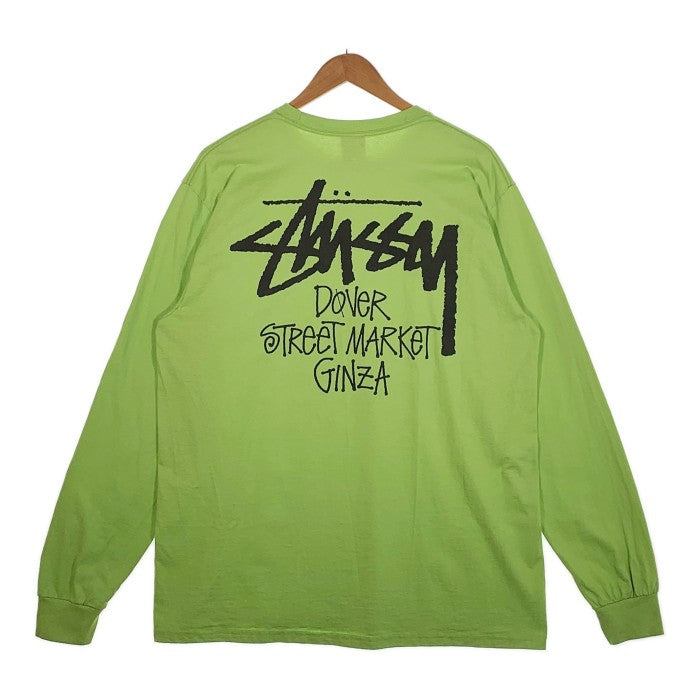 STUSSY ステューシー DOVER STREET MARKET GINZA プリント ロングスリーブTシャツ グリーン Size L 福生店