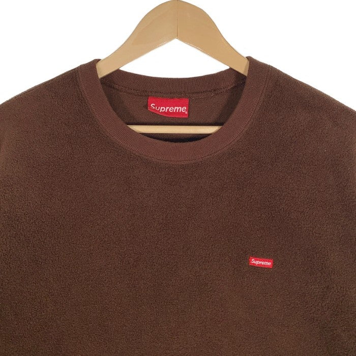 supreme Polartec Small Box Crewneck 黒L