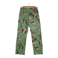 SAINT MICHAEL セントマイケル 21SS PJ Pants パジャマパンツ 総柄プリント グリーン Size M 福生店