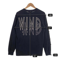 WIND AND SEA ウィンダンシー プリント ロングスリーブTシャツ ブラック WDS-20A-TPS-06 Size M 福生店