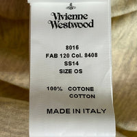 Vivienne Westwood ヴィヴィアンウェストウッド 14SS Bradley Manning Square Tee ブラッドリー・マニング スクエア カットソー Tシャツ MK.239334 ベージュ sizeF 瑞穂店