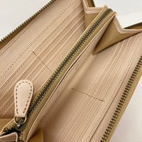 LEATHER CRAFT YOU レザークラフト優 長財布 ウォレット ラウンドファスナー ブラウン 瑞穂店