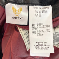 AVIREX × XLARGE アヴィレックス × エクストララージ 6122152 ICON JACKET レザージャケット ブラック sizeL 瑞穂店