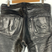 The Real McCOY's リアルマッコイズ Buco ブコ ホースハイド レザーパンツ 茶芯 ブラック Size 33 福生店