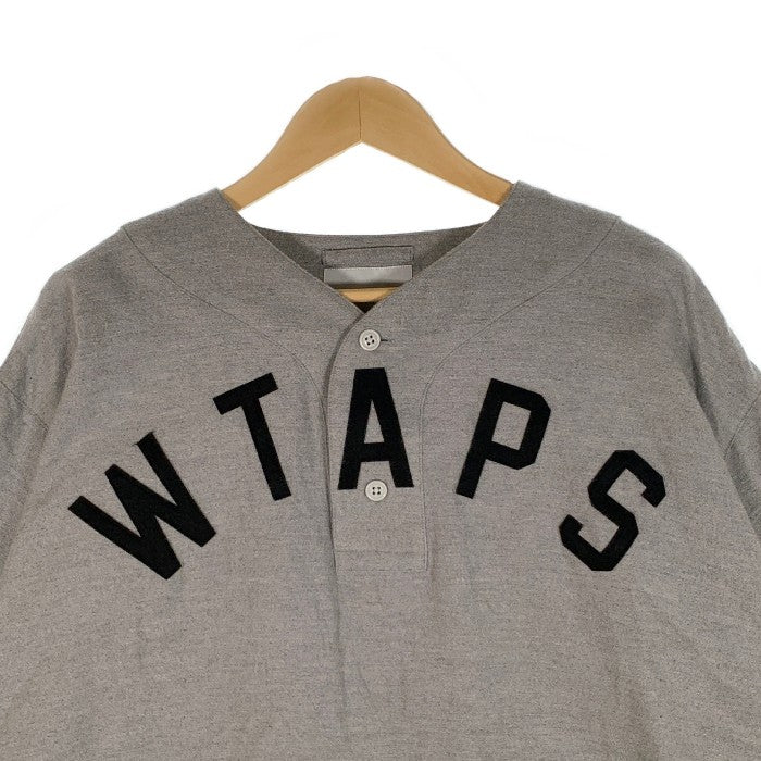 WTAPS ダブルタップス 21SS LEAGUE SS フランネル ベースボールシャツ