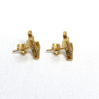 Louis Vuitton ルイヴィトン M00609 ブックル ドレイユ LV アイコニック ストラス ピアス 両耳 アクセサリー 保存袋付 ゴールドカラー 瑞穂店