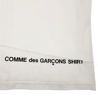 SUPREME シュプリーム 18AW COMME des GARCONS SHIRT コムデギャルソンシャツ Split Box Logo Tee スプリット ボックスロゴ Tシャツ ホワイト Size L 福生店