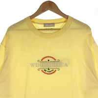 WIND AND SEA ウィンダンシー フロント刺繍 Tシャツ WDS-CS-294 イエロー Size XL 福生店