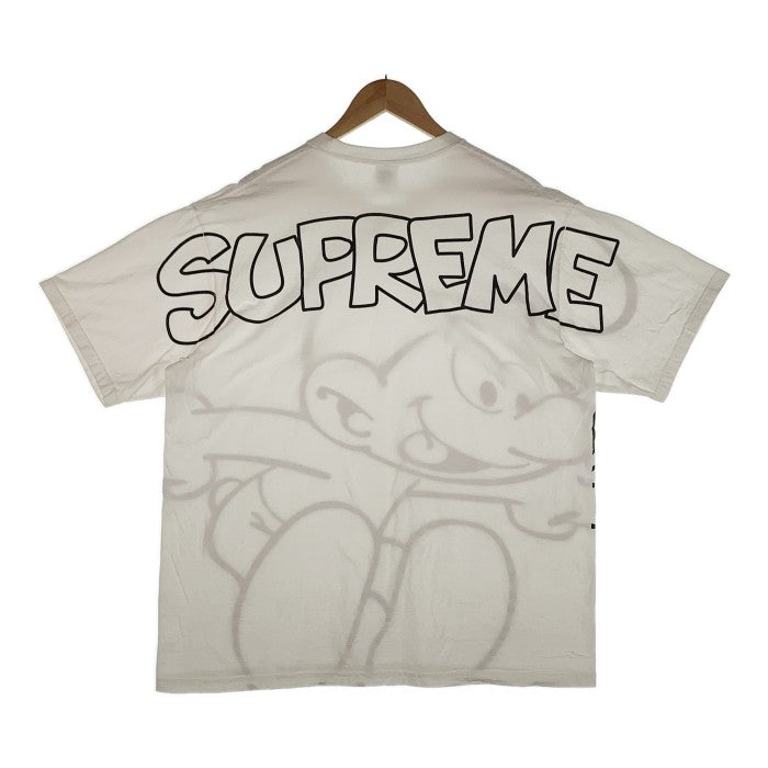 supreme smurfs tee XL スマーフTシャツ/カットソー(半袖/袖なし)