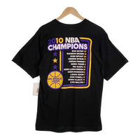 adidas アディダス LAKERS レイカーズ 2010 NBA FINALS CHAMPIONS プリント Tシャツ ブラック デッドストック Size M 福生店