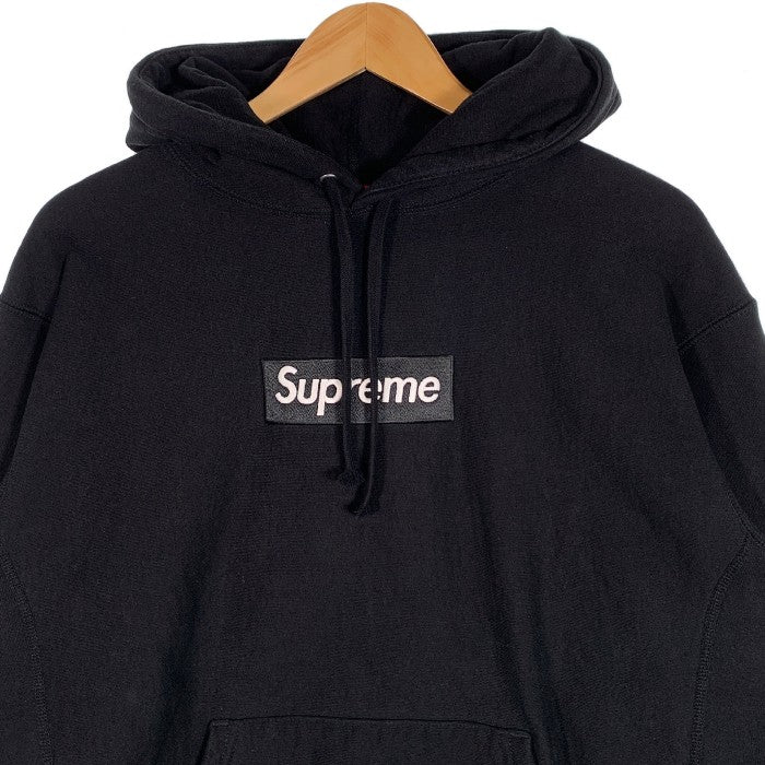 supreme  box logo hooded パーカー　S 黒