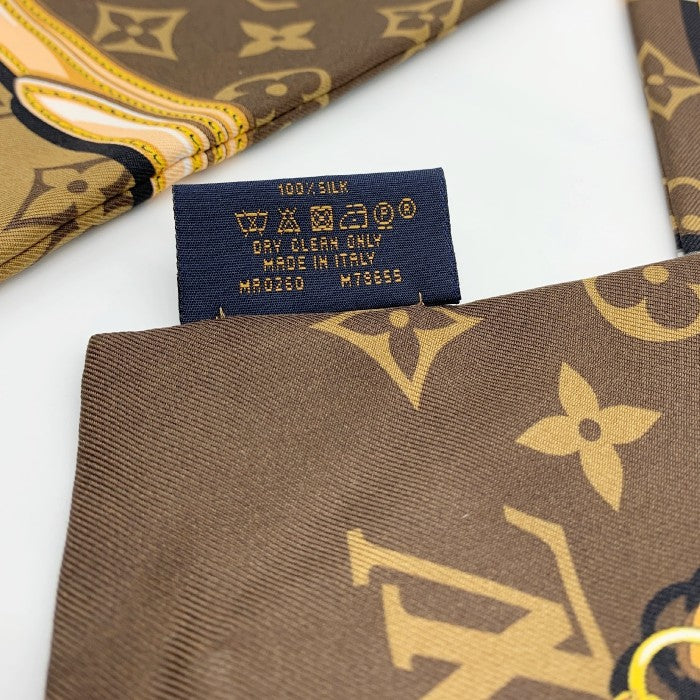 Louis Vuitton ルイヴィトン バンドー・モノグラムコンフィデンシャル スカーフ シルク M78655 福生店