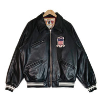 AVIREX × XLARGE アヴィレックス × エクストララージ 6122152 ICON JACKET レザージャケット ブラック sizeL 瑞穂店