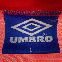 UMBRO アンブロ AJAXアヤックス ユニフォームTシャツ 英国製 レッド×ホワイト sizeL 瑞穂店