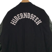 HIDE AND SEEK ハイドアンドシーク 23AW VARSITY JACKET バーシティジャケット スタジャン ブラック ダークグリーン Size L 福生店