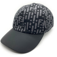 FENDI フェンディ M.HAT KNITTED FABRIC ウールニット ベースボールキャップ Size 58cm 福生店