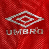 UMBRO アンブロ AJAXアヤックス ユニフォームTシャツ 英国製 レッド×ホワイト sizeL 瑞穂店