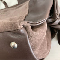 FRULA フルラ レザー スウェード ハンドバッグ ブラウン 瑞穂店