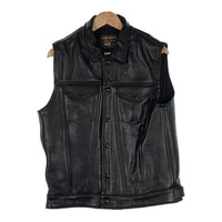 VANSON バンソン レザートラッカージャケット ベストカスタム ブラック Size 42 福生店