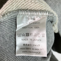 UNION ユニオン HOODIE ロゴ刺繍フーディー パーカー グレー size3 瑞穂店