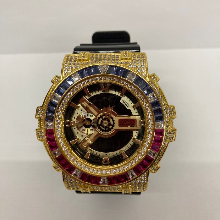 ❶美品★ G-SHOCK GA-110GB ラインストーン×ゴールド・ カスタム G-SHOCK ジーショック CASIO カシオ GA-110GB-1AJF 5146