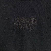 BUDSPOOL バッズプール APHRODITE GANG 刺繡ロゴ スウェットクルーネックトレーナー ブラック Size XXL 福生店