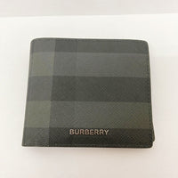 BURBERRY バーバリー 二つ折り財布 メンズ ロンドンチェック ブラック 8056707 A1208 瑞穂店