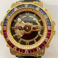 G-SHOCK ジーショック CASIO カシオ GA-110GB-1AJF 5146 カスタム 腕時計 時計 ウォッチ ラインストーン ブラック 箱あり 瑞穂店