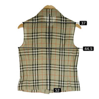 BURBERRY バーバリー ノースリーブシャツ グリーン 麻 size38 瑞穂店