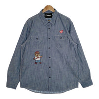 EXAMPLE エグザンプル 22SS BB BEAR CHAMBRAY WORK SHIRT シャンブレーワークシャツ Size XL 福生店