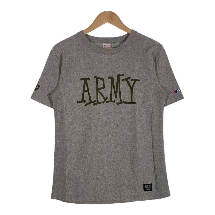 STUSSY ステューシー Champion チャンピオン ARMY リバースウィーブ T