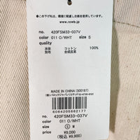 RODEO CROWNS ロデオクラウンズ タグ付き ショルダーFレザーサロペット ホワイト sizeS 瑞穂店