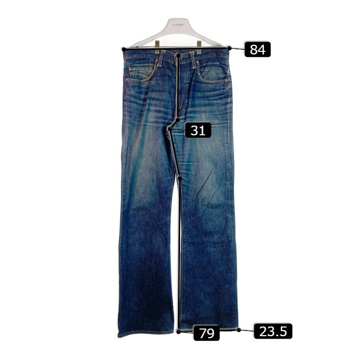 LEVI'S リーバイス 米国製 バレンシア工場 BigE 517-0217 555刻印 デニム パンツ インディゴブルー sizeW33 瑞穂店