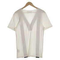 Martin Margiela マルタンマルジェラ M字ラバーコーティング Vネックカットソー 半袖 ホワイト Size 46 福生店