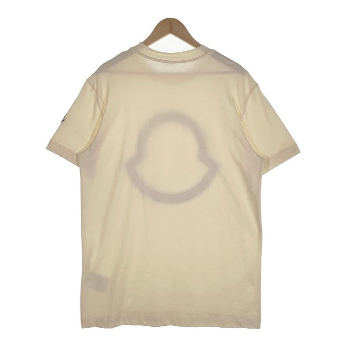 MONCLER モンクレール SS TSHIRT ショートスリーブ Tシャツ プリント スタッズ アイボリー 21SS Size L 福生店