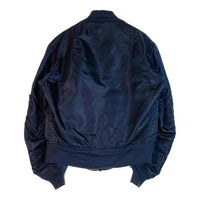 ALPHA INDUSTRIES アルファ インダストリーズ MA-1 ナイロンフライトジャケット JACKET ブルゾン USA製 615-37901 ネイビー sizeS 瑞穂店