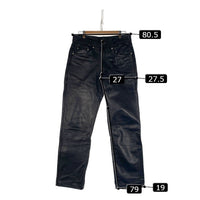 Schott ショット 600 Leather Pants レザーパンツ 牛革 ブラック Size 32 福生店