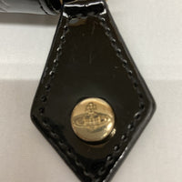 Vivienne Westwood ヴィヴィアンウエストウッド 55VV310 ラウンドファスナー長財布 エナメル ブラック 瑞穂店